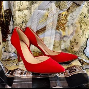 Bright Red Jessica Simpson Stiletto Heels